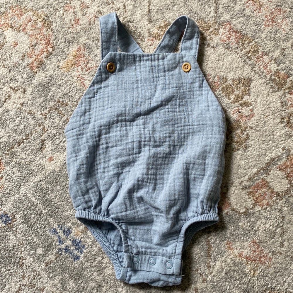 Organic Muslin Cotton Bubble Onesie